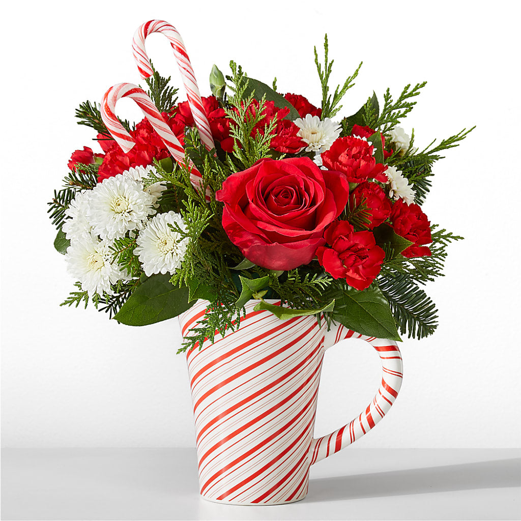 Peppermint Swirl Mug – Dejavu Florist And Balloons, Durham NC