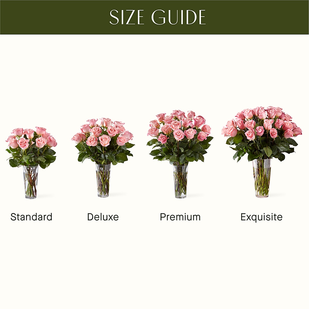 Long Stem Pink Rose Bouquet – Dejavu Florist And Balloons, Durham NC