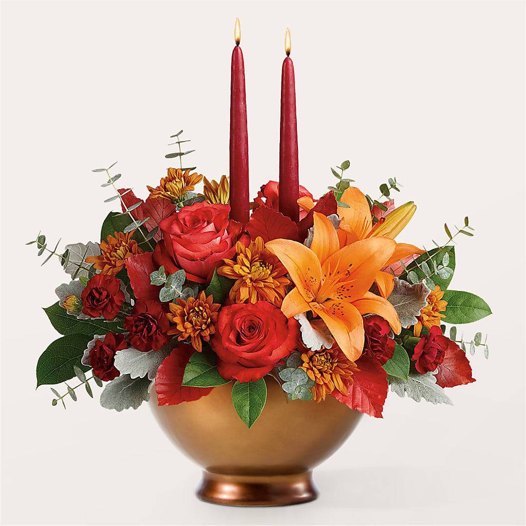 Fruits of Fall Centerpiece – Dejavu Florist And Balloons, Durham NC