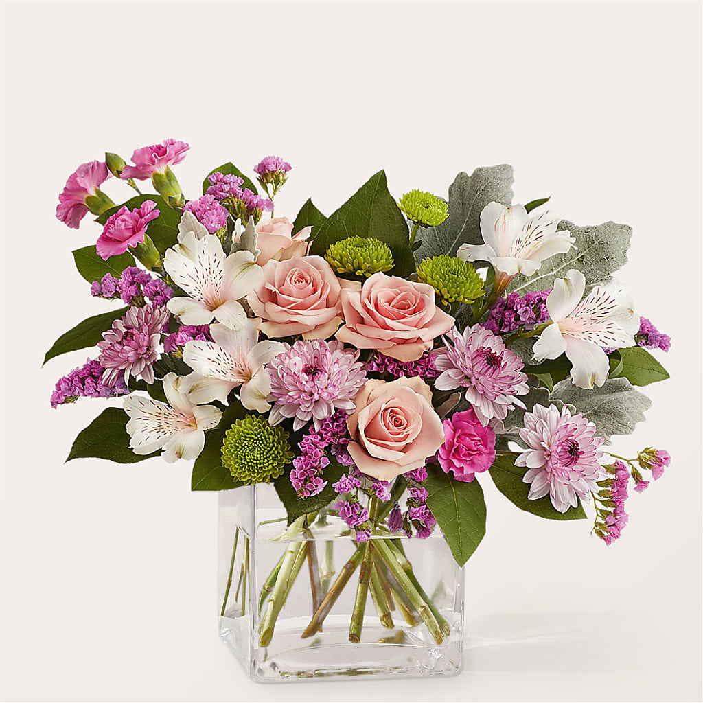 Pink Suede Bouquet – Dejavu Florist And Balloons, Durham NC