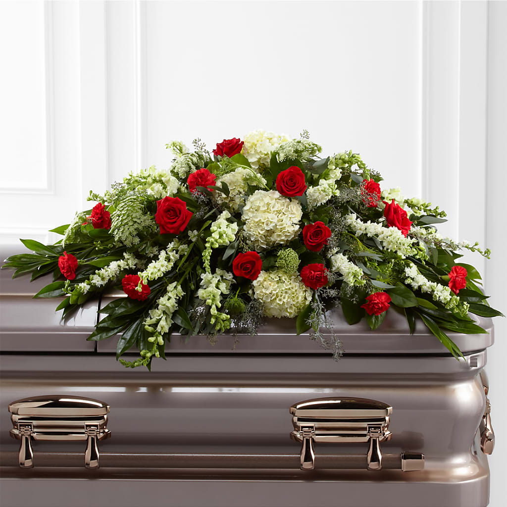 Sincerity Casket Spray – Dejavu Florist And Balloons, Durham NC