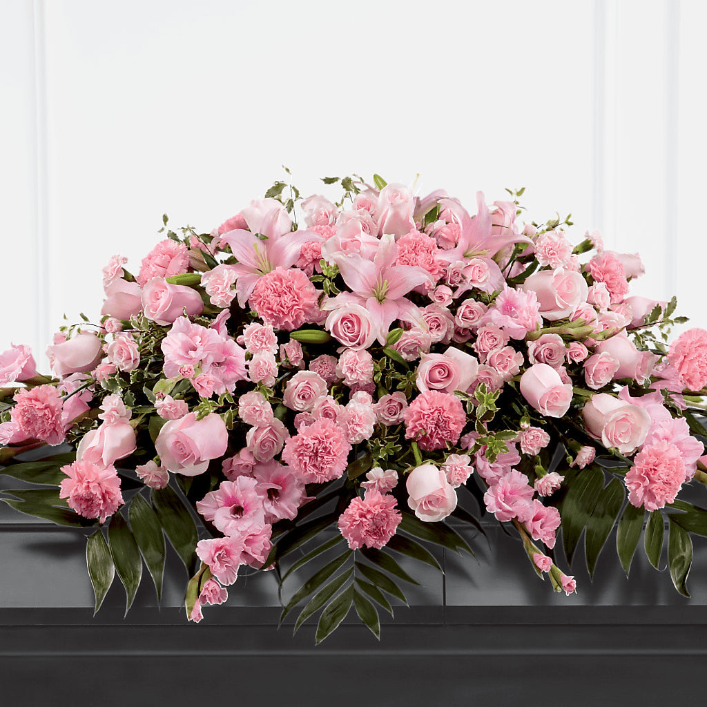 Garden of Comfort Casket Spray (Standard) – Dejavu Florist And Balloons, Durham NC