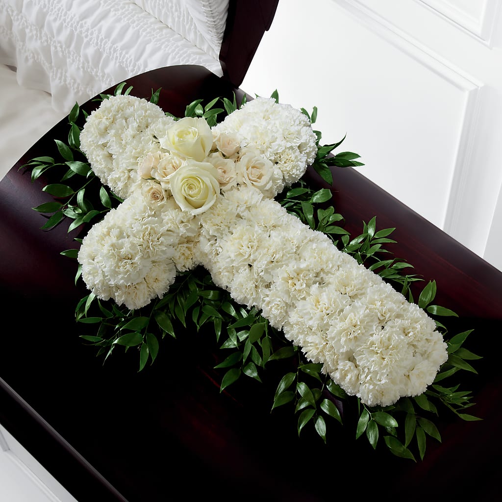 Peaceful Memories Casket Spray (Standard) – Dejavu Florist And Balloons, Durham NC