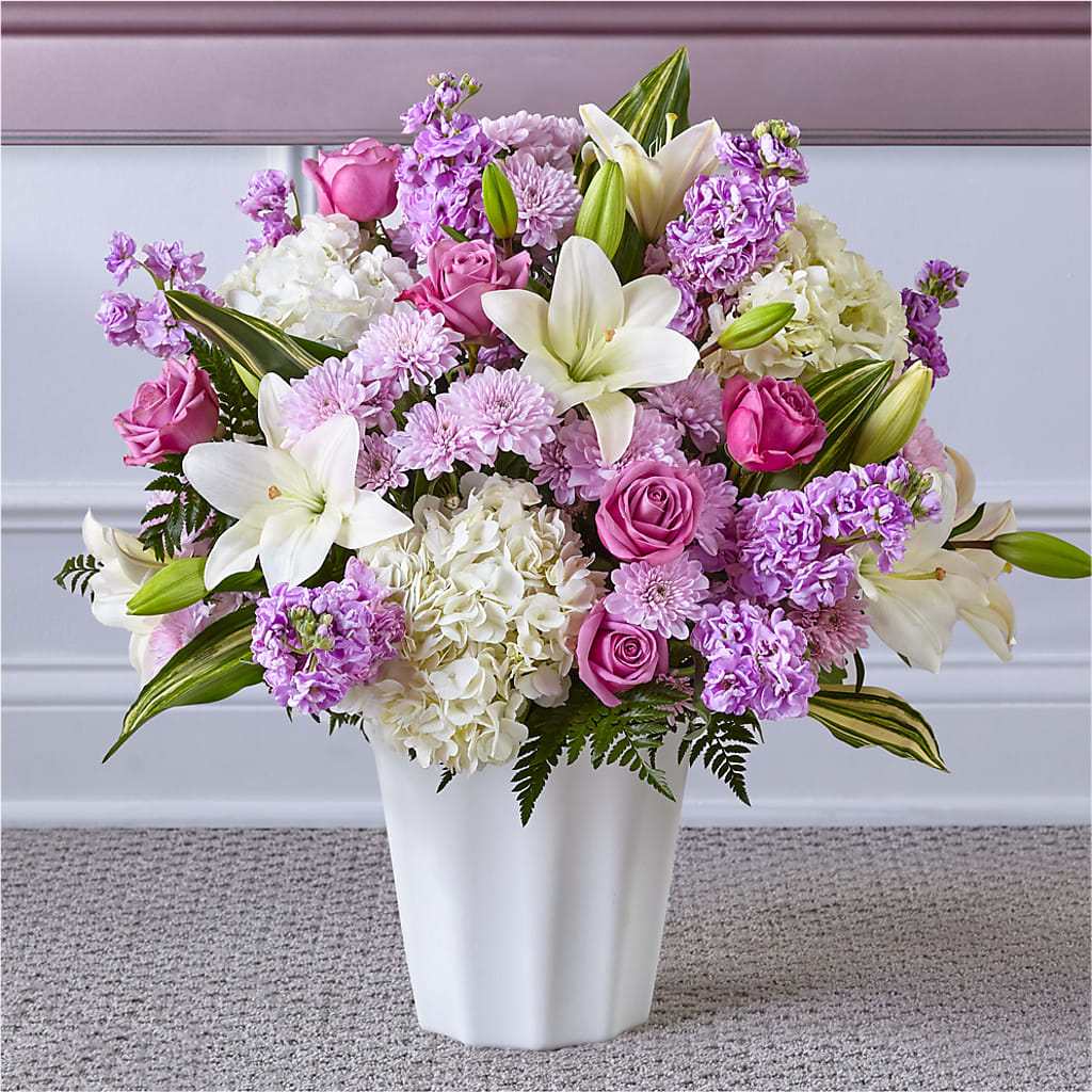 Heaven Sent Floor Basket – Dejavu Florist And Balloons, Durham NC
