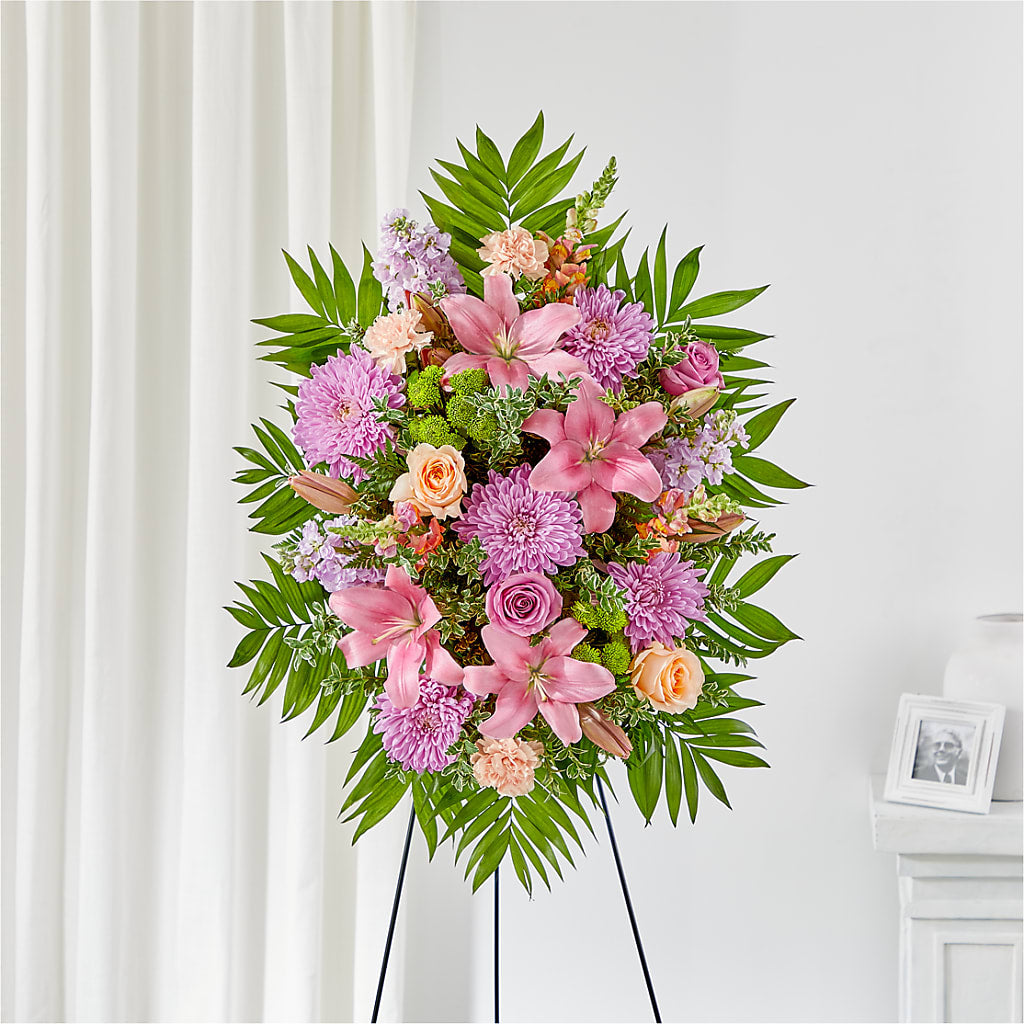 Love & Light Standing Spray – Dejavu Florist And Balloons, Durham NC