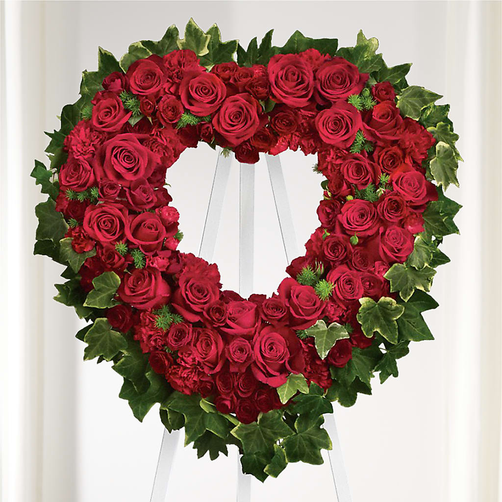 Wholehearted Standing Spray – Dejavu Florist And Balloons, Durham NC