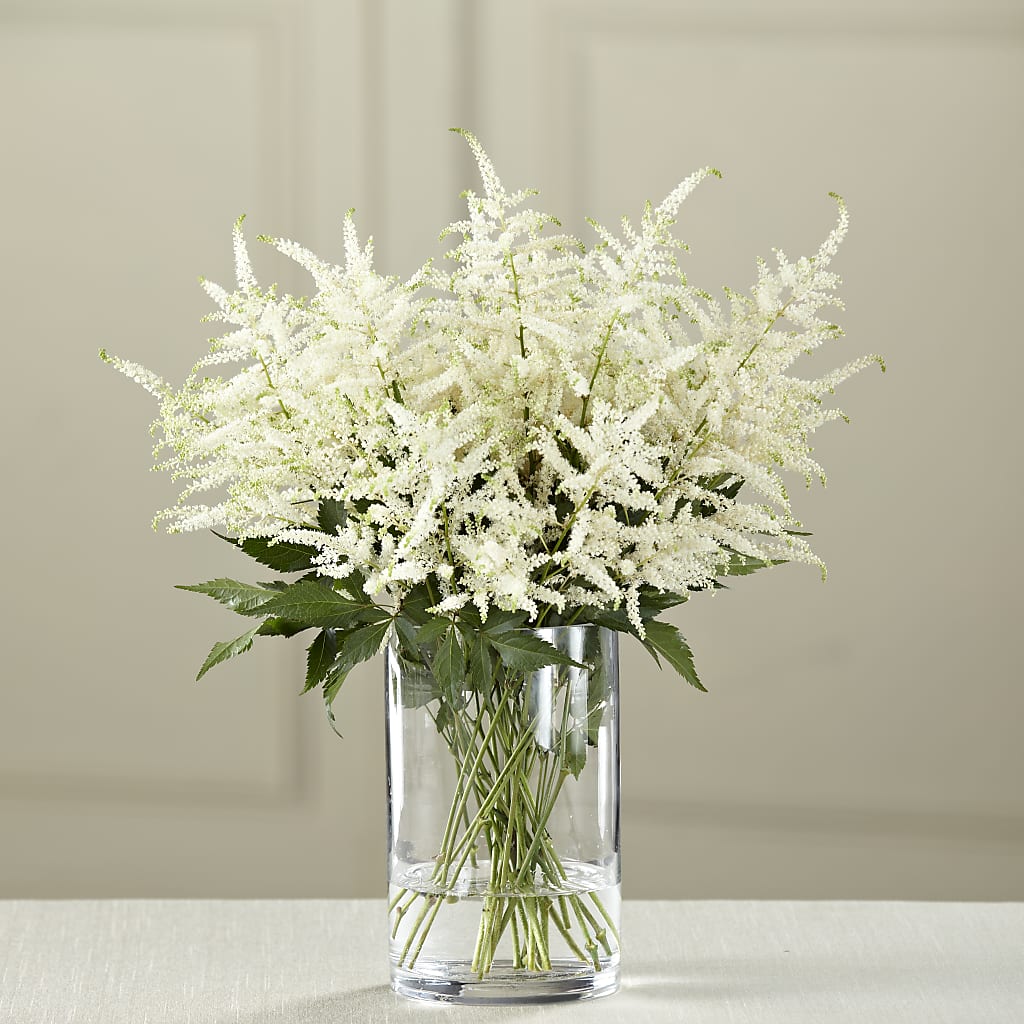 White Astilbe Bouquet – Dejavu Florist And Balloons, Durham NC