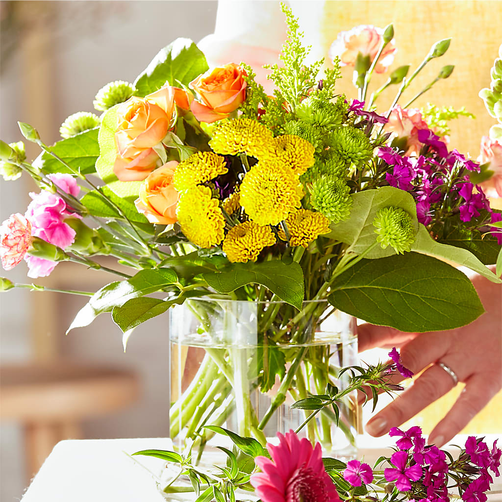 Bold & Bright – A Florist Original –  Dejavu Florist And Balloons, Durham NC