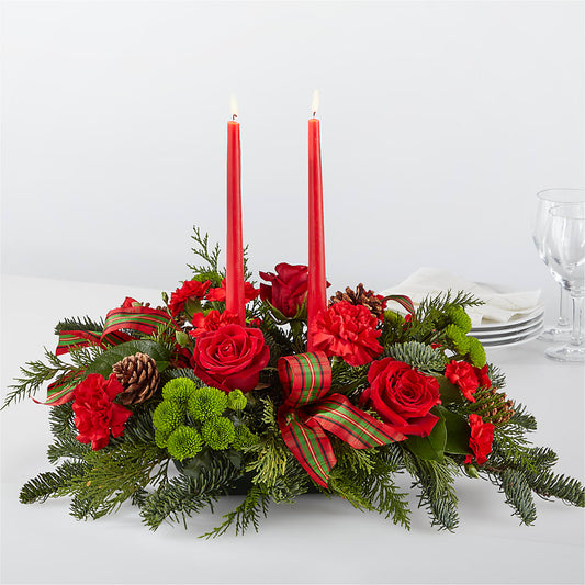 By the Candlelight Centerpiece –  Dejavu Florist And Balloons, Durham NC