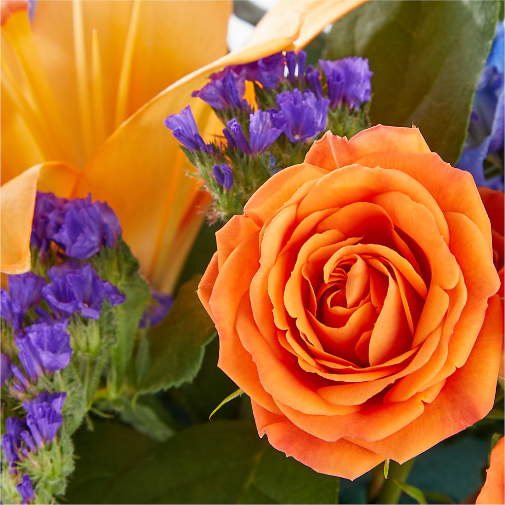 Radiant Citrus Box Bouquet –  Dejavu Florist And Balloons, Durham NC