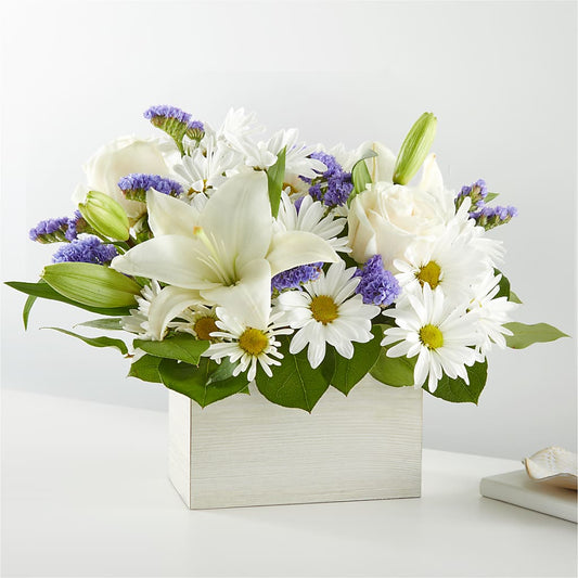 Beyond Blue Box Bouquet –  Dejavu Florist And Balloons, Durham NC