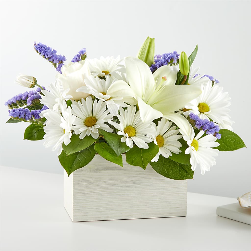 Beyond Blue Box Bouquet –  Dejavu Florist And Balloons, Durham NC