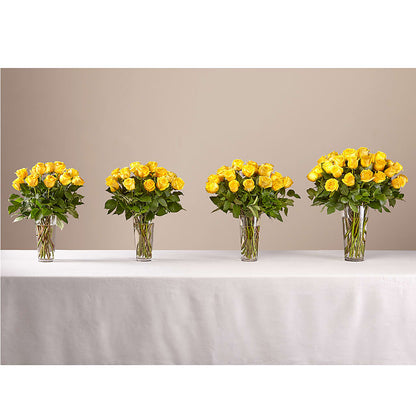 Long Stem Yellow Rose Bouquet –  Dejavu Florist And Balloons, Durham NC