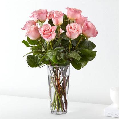 Long Stem Pink Rose Bouquet –  Dejavu Florist And Balloons, Durham NC