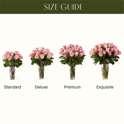 Long Stem Pink Rose Bouquet –  Dejavu Florist And Balloons, Durham NC