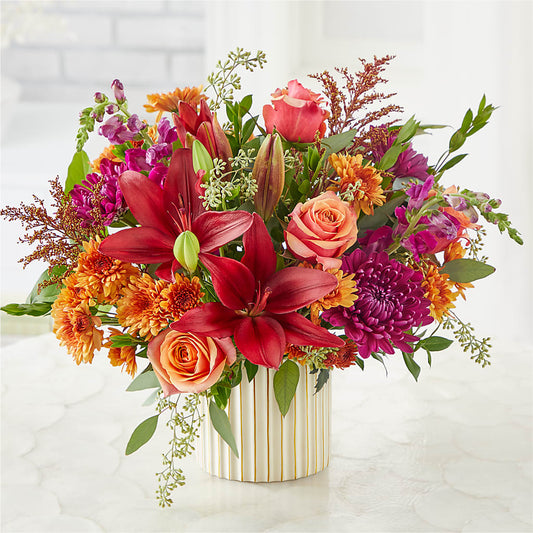 Burgundy Landscape Bouquet –  Dejavu Florist And Balloons, Durham NC