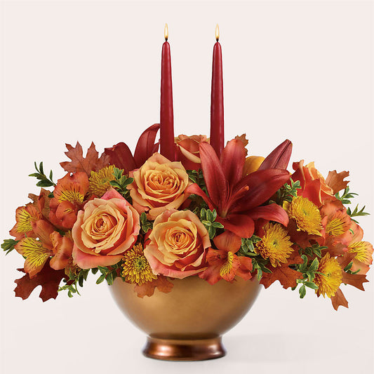 Harvest Table Centerpiece –  Dejavu Florist And Balloons, Durham NC