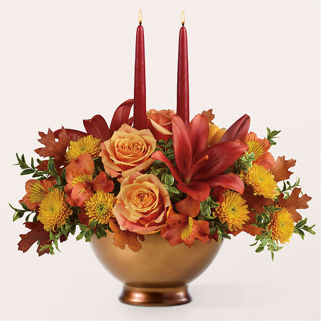 Harvest Table Centerpiece –  Dejavu Florist And Balloons, Durham NC
