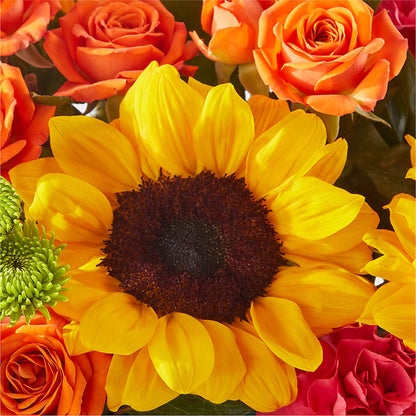 Sun-drenched Blooms Box Bouquet –  Dejavu Florist And Balloons, Durham NC