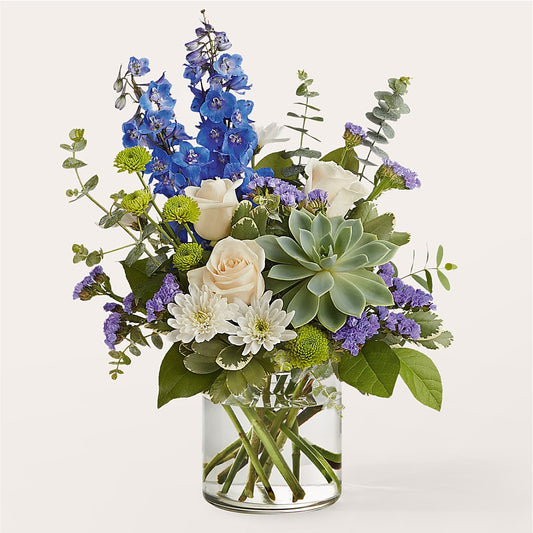 Cerulean Waves Bouquet –  Dejavu Florist And Balloons, Durham NC