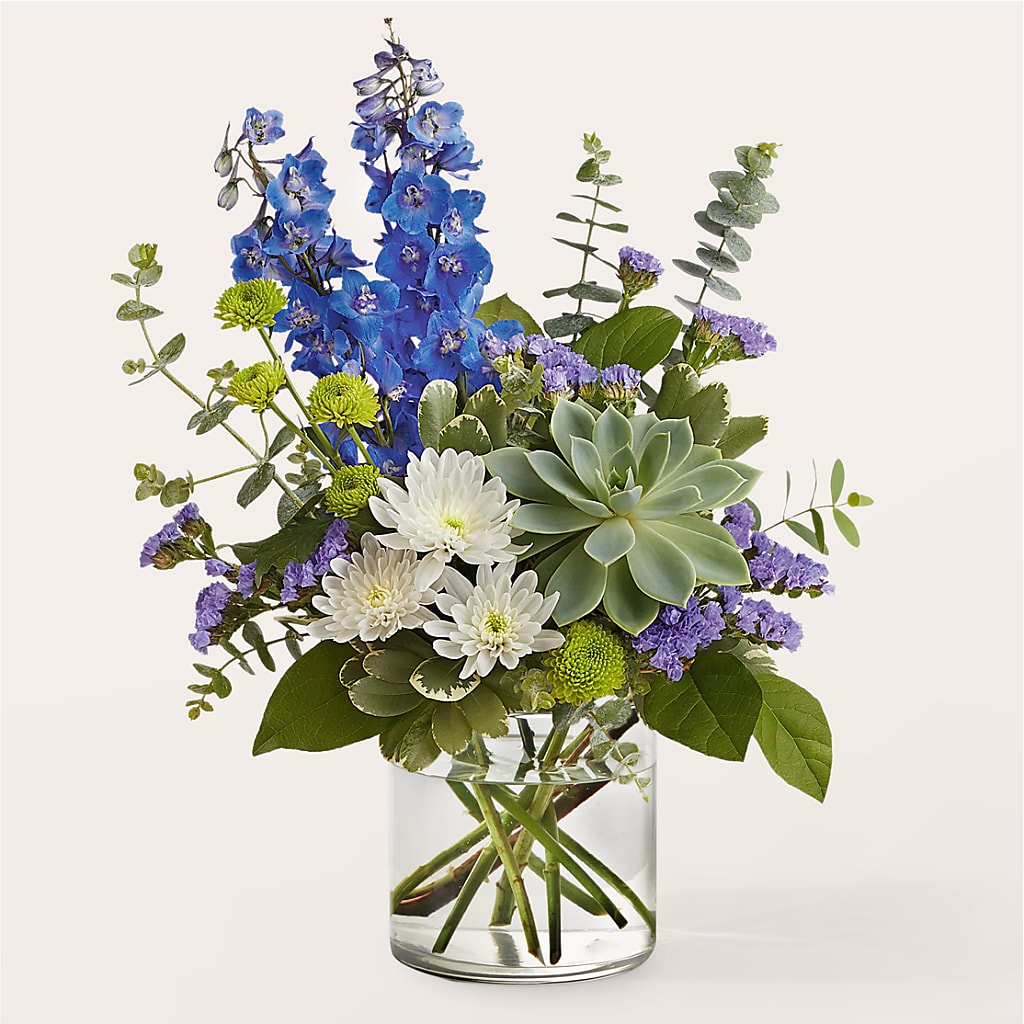 Cerulean Waves Bouquet –  Dejavu Florist And Balloons, Durham NC
