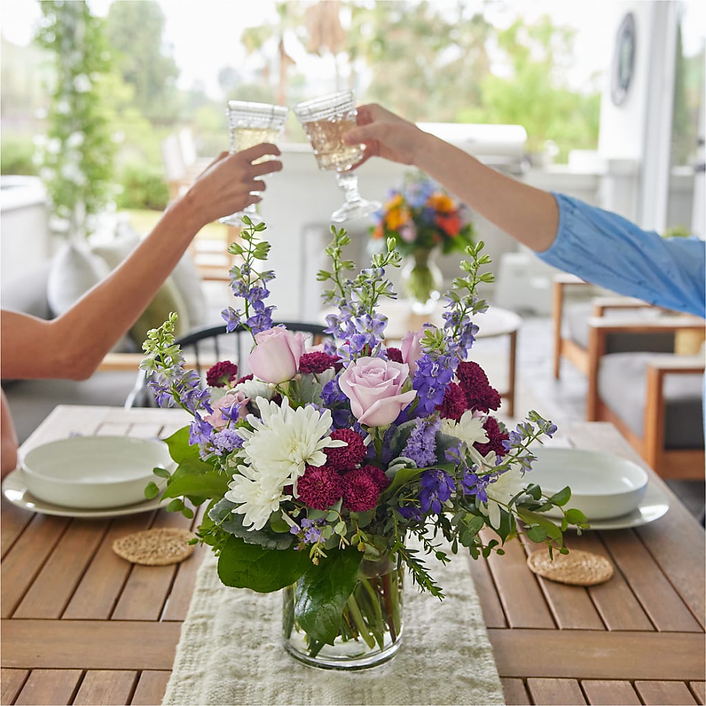 Violet Frost Bouquet –  Dejavu Florist And Balloons, Durham NC