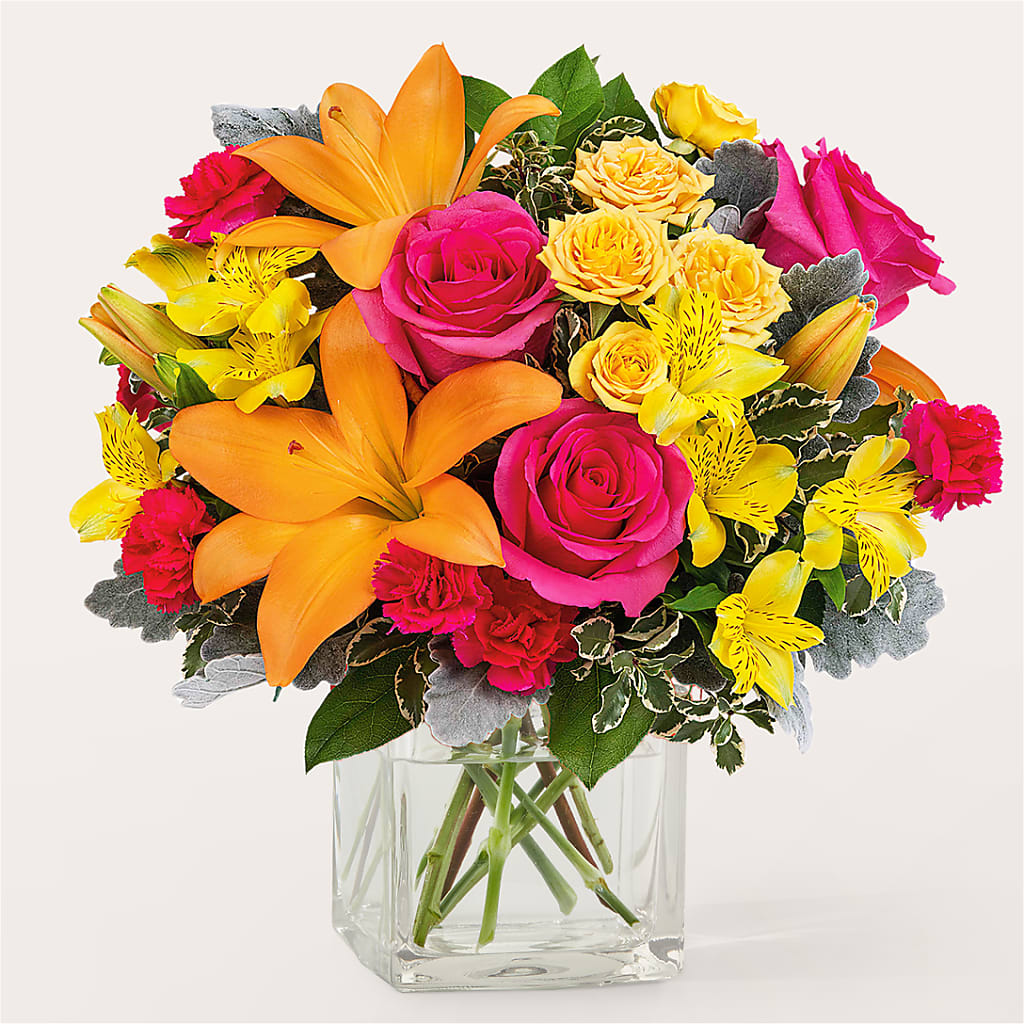 To the Tropics Bouquet –  Dejavu Florist And Balloons, Durham NC