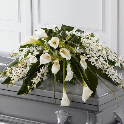 Angel Wings Casket Spray –  Dejavu Florist And Balloons, Durham NC