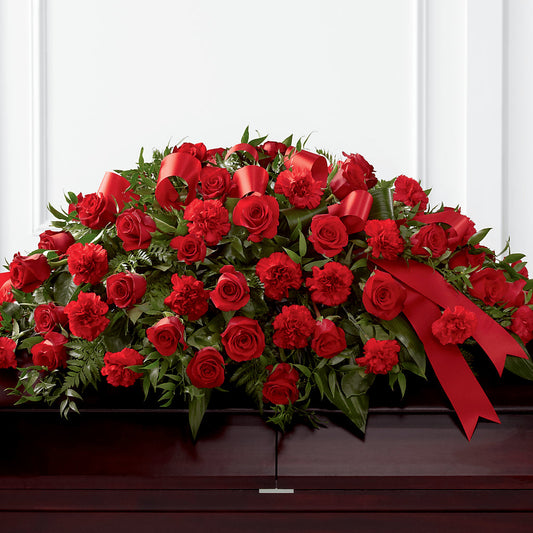 Tribute of Life Casket Spray –  Dejavu Florist And Balloons, Durham NC