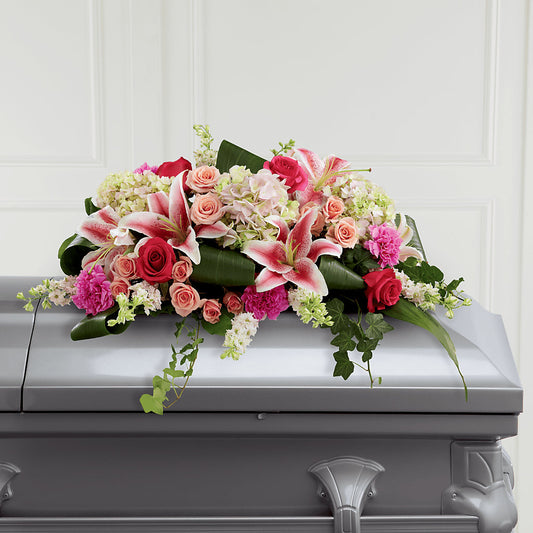 Splendid Grace Casket Spray –  Dejavu Florist And Balloons, Durham NC