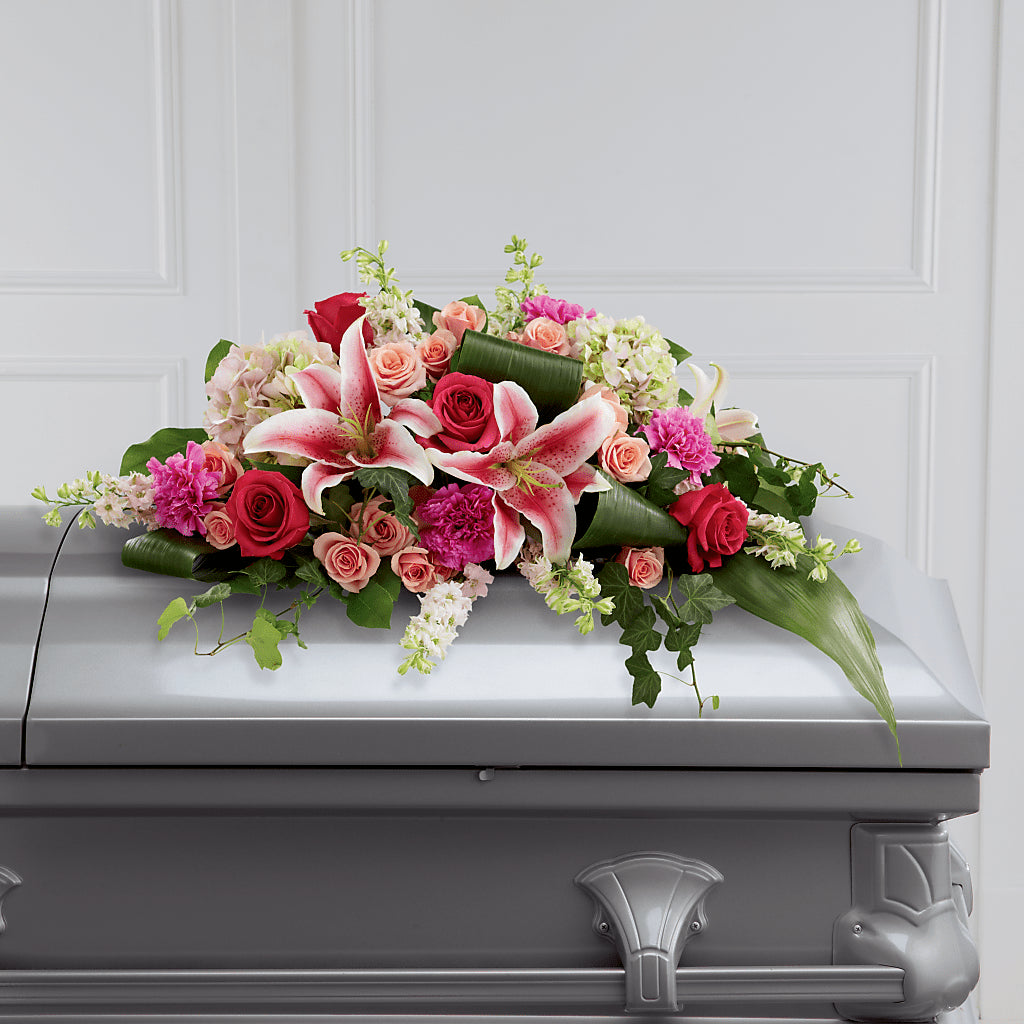 Splendid Grace Casket Spray –  Dejavu Florist And Balloons, Durham NC