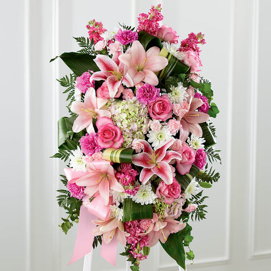 Comforting Standing Spray –  Dejavu Florist And Balloons, Durham NC