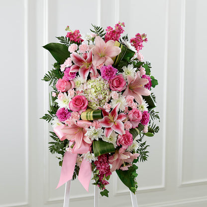 Comforting Standing Spray –  Dejavu Florist And Balloons, Durham NC