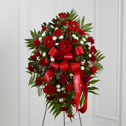 Treasured Memories Standing Spray –  Dejavu Florist And Balloons, Durham NC