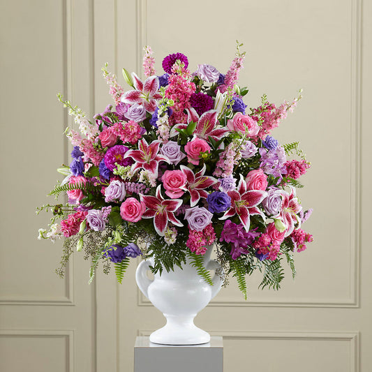Peaceful Tribute Arrangement –  Dejavu Florist And Balloons, Durham NC