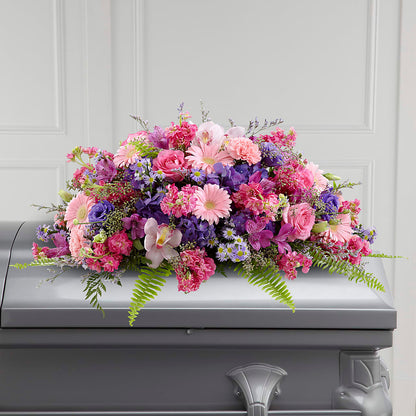 Glorious Garden Casket Spray –  Dejavu Florist And Balloons, Durham NC