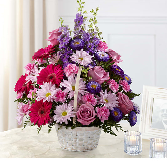 Pastel Peace Basket –  Dejavu Florist And Balloons, Durham NC