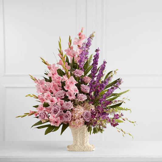 Flowing Garden Arrangement –  Dejavu Florist And Balloons, Durham NC