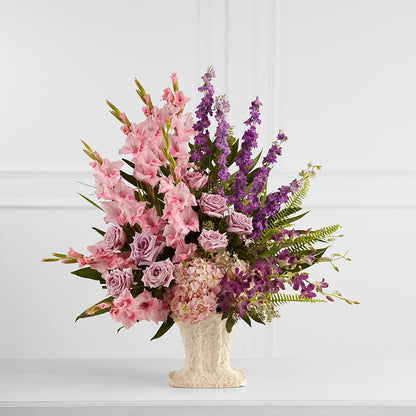 Flowing Garden Arrangement –  Dejavu Florist And Balloons, Durham NC