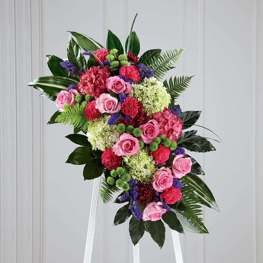 Refreshing Mix Standing Spray –  Dejavu Florist And Balloons, Durham NC