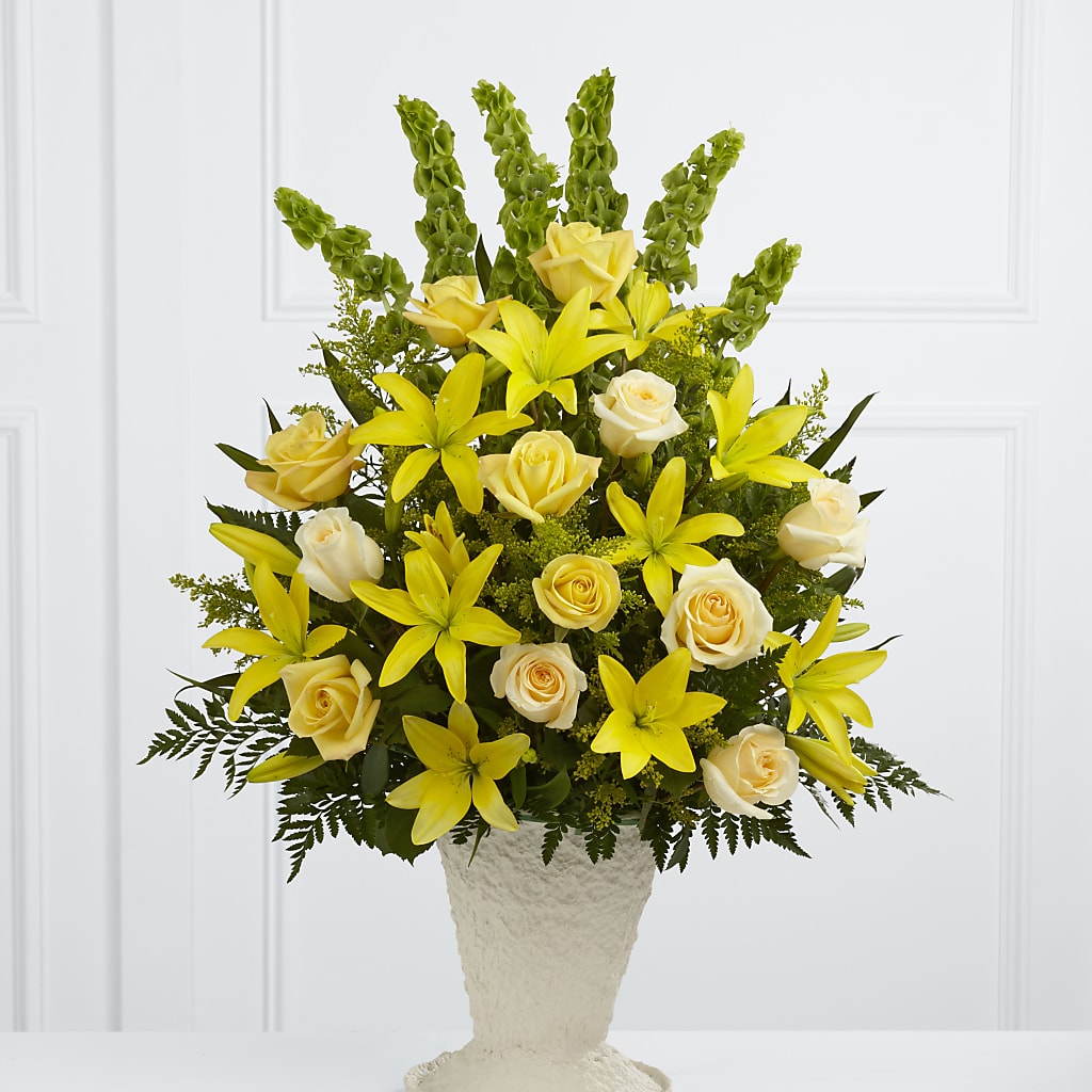 Golden Memories Arrangement –  Dejavu Florist And Balloons, Durham NC