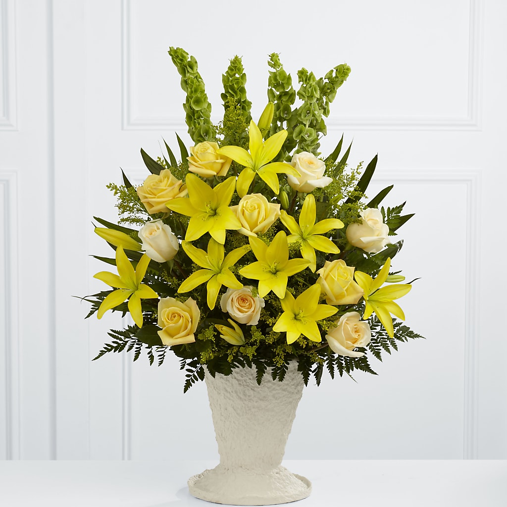 Golden Memories Arrangement –  Dejavu Florist And Balloons, Durham NC