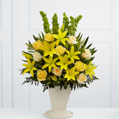 Golden Memories Arrangement –  Dejavu Florist And Balloons, Durham NC