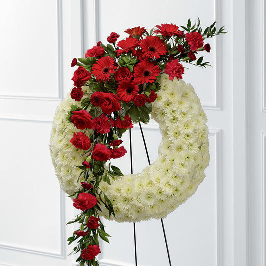 Graceful Tribute Wreath –  Dejavu Florist And Balloons, Durham NC