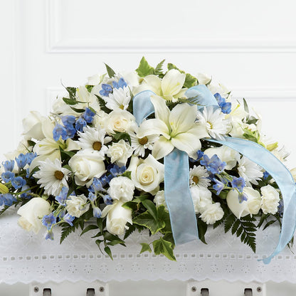 Tender Treasure Casket Spray –  Dejavu Florist And Balloons, Durham NC