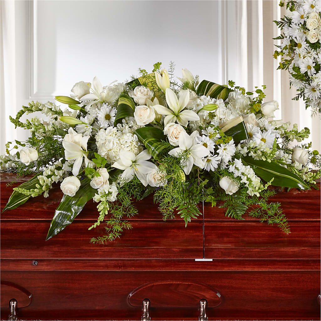 Abundance Casket Spray –  Dejavu Florist And Balloons, Durham NC