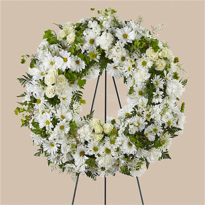 Faithful Wishes Wreath –  Dejavu Florist And Balloons, Durham NC