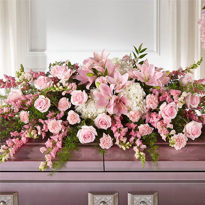 Life & Remembrance Casket Spray –  Dejavu Florist And Balloons, Durham NC