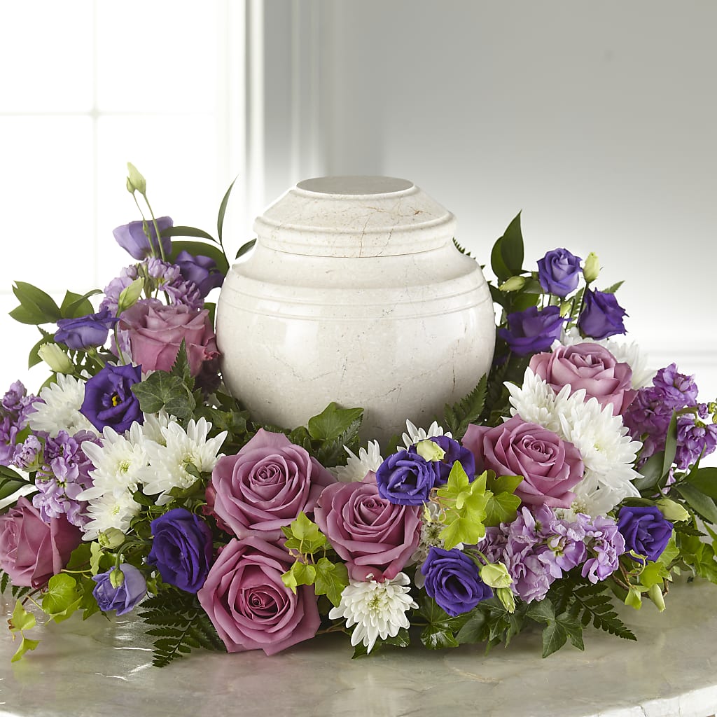 Blooming Sympathy Cremation Adornment –  Dejavu Florist And Balloons, Durham NC