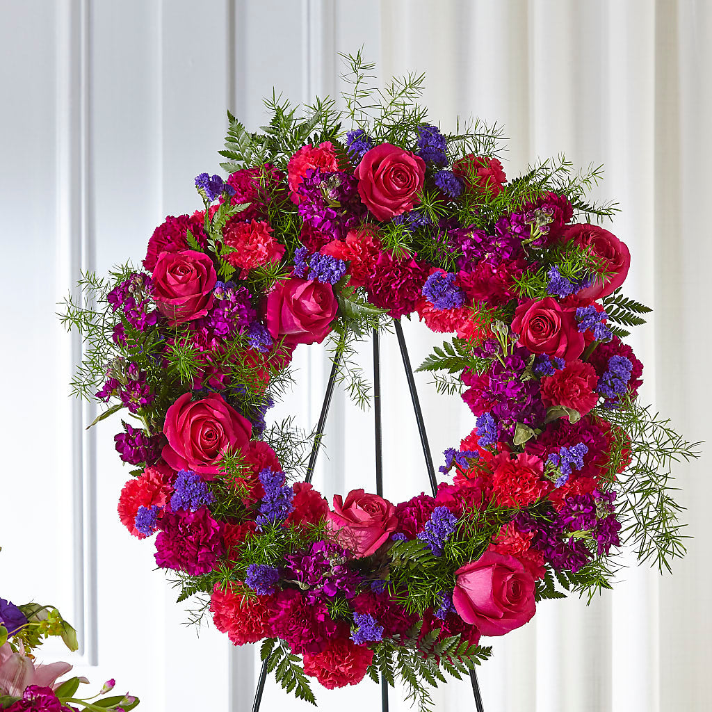 Calming Colors Wreath –  Dejavu Florist And Balloons, Durham NC